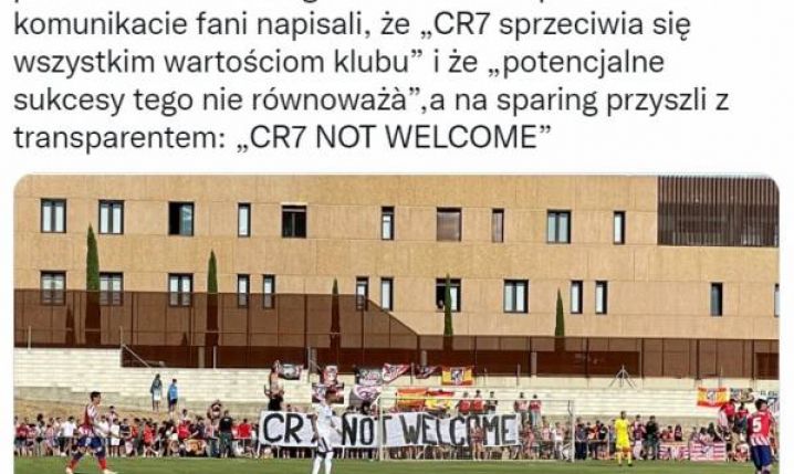 TRANSPARENT kibiców Atletico PRZECIWKO transferowi Ronaldo!