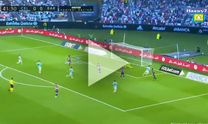 Veiga STRZELA GOLA na 1-0 z Barceloną! [VIDEO]