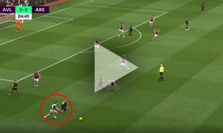 Matty Cash ODBIERA piłkę i asystuje przy golu na 1-0 z Arsenalem!!! [VIDEO]