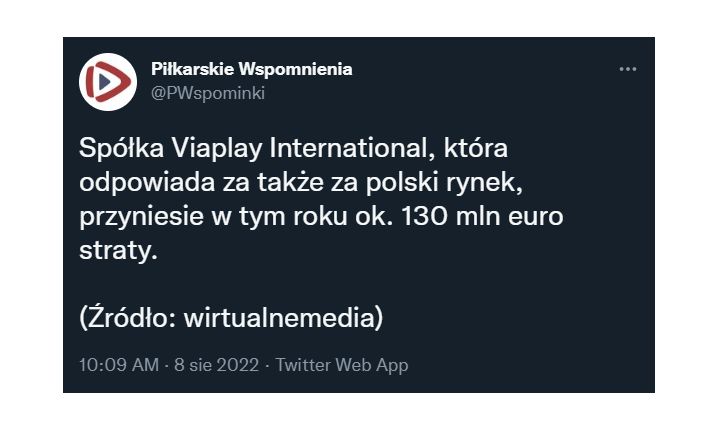 WIELOMILIONOWE STRATY Viaplay International