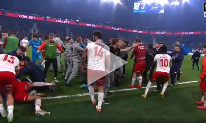 BÓJKA podczas meczu Zenita ze Spartakiem! 6 CZERWONYCH KARTEK! [VIDEO]