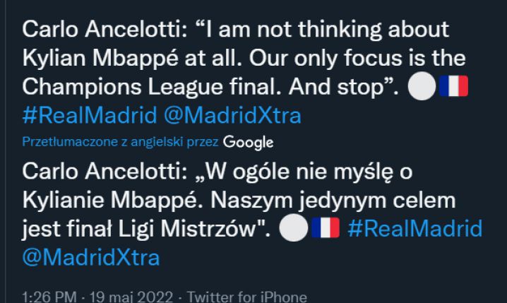 REAKCJA Carlo Ancelottiego na pytanie o Mbappe...