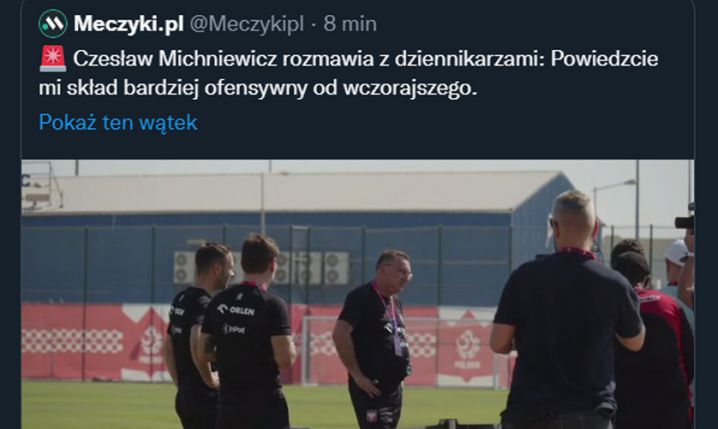 SŁOWA Michniewicza do dziennikarzy nt. składu reprezentacji...