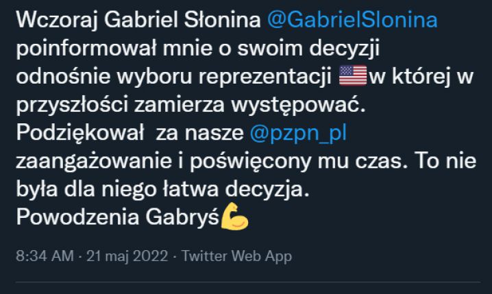 Czesław Michniewicz O DECYZJI Gabriela Słoniny...
