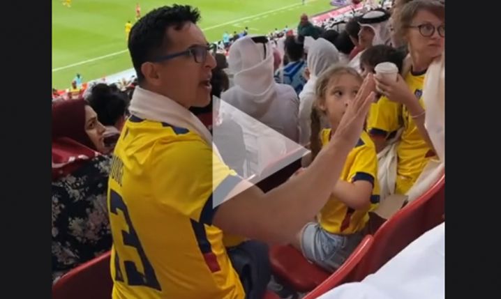 SPIĘCIE na trybunach podczas meczu Katar - Ekwador! [VIDEO]
