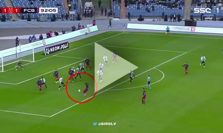 FENOMENALNY gol Ansu Fatiego na 2-1 z Betisem! [VIDEO]