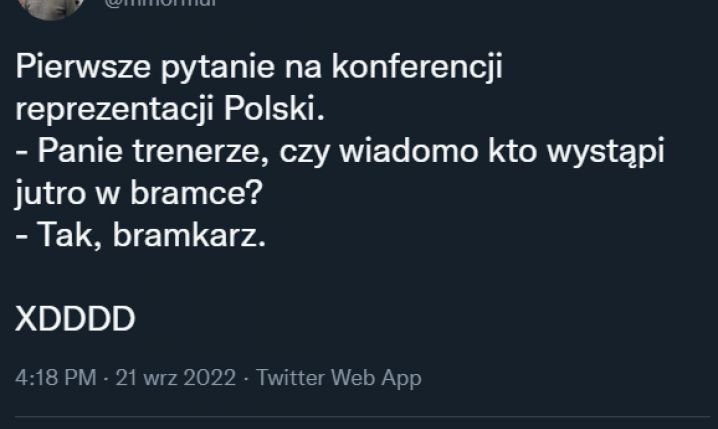 ODPOWIEDŹ Michniewicza na pytanie dziennikarza o bramkarza... xD