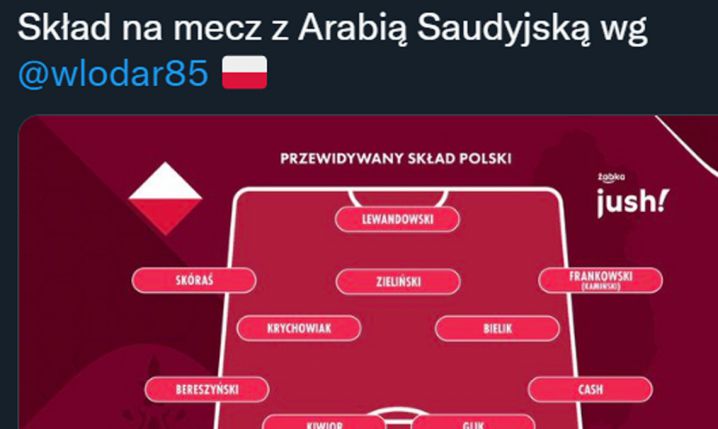 TAKIM SKŁADEM ma dzisiaj zagrać Polska według Tomasza Włodarczyka!