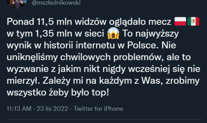 OGLĄDALNOŚĆ meczu Polska - Meksyk na TVP!