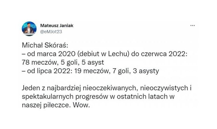 NIESAMOWITY progres Michała Skórasia!