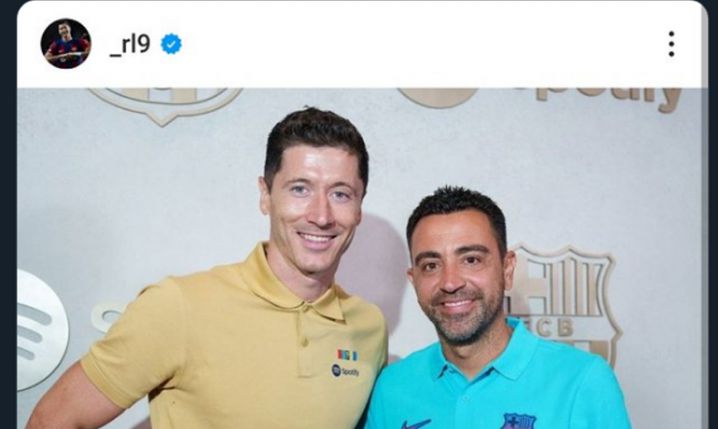 Tak Robert Lewandowski pożegnał Xaviego!