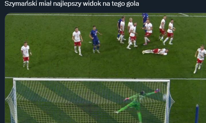 TAKĄ PERSPEKTYWĘ miał Szymański na gola Modricia... xD