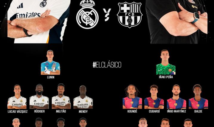 Wyjściowe XI na El Clasico!