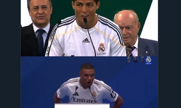 PORÓWNANIE Ronaldo i Mbappe na prezentacji w Realu Madryt! [VIDEO]