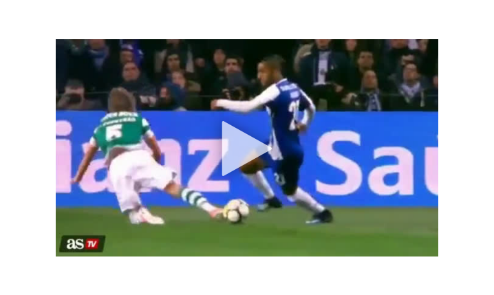 Coentrao wkręcony w ziemię przez piłkarza FC Porto [VIDEO]