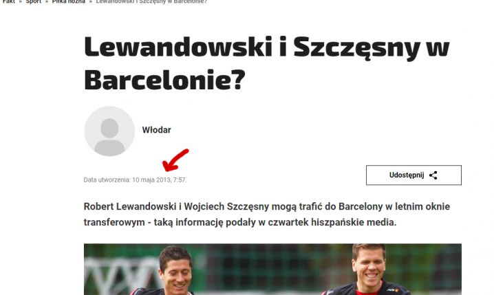 ARTYKUŁ o Lewandowskim i Szczęsnym z 2013 roku... :D