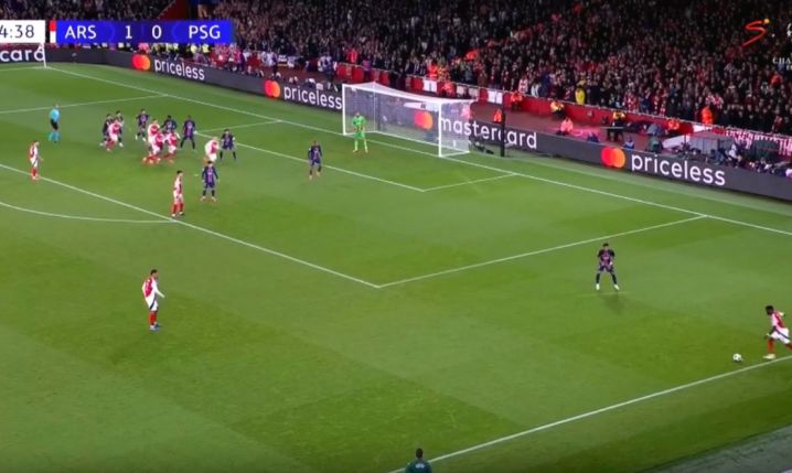 TAK PADŁ GOL na 2-0 dla Arsenalu z PSG! [VIDEO]