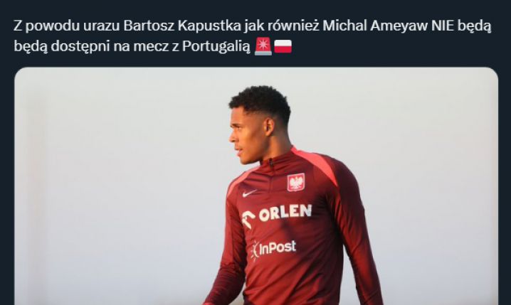 DWÓCH kadrowiczów poza kadrą na mecz z Portugalią!