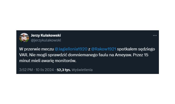 HIT! Dlatego VAR nie mógł sprawdzić karnego w meczu Jaga - Raków...