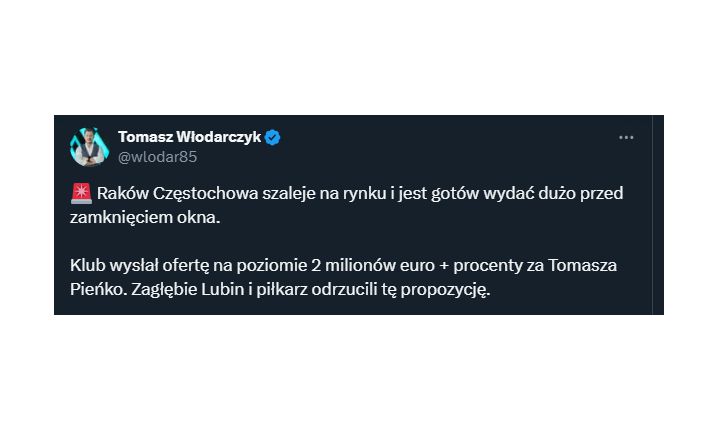 Raków OFERUJE 2 MILIONY EURO za zawodnika z Ekstraklasy!