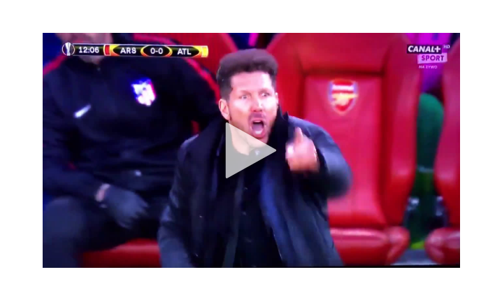 Za to Simeone wyleciał na trybuny [VIDEO]