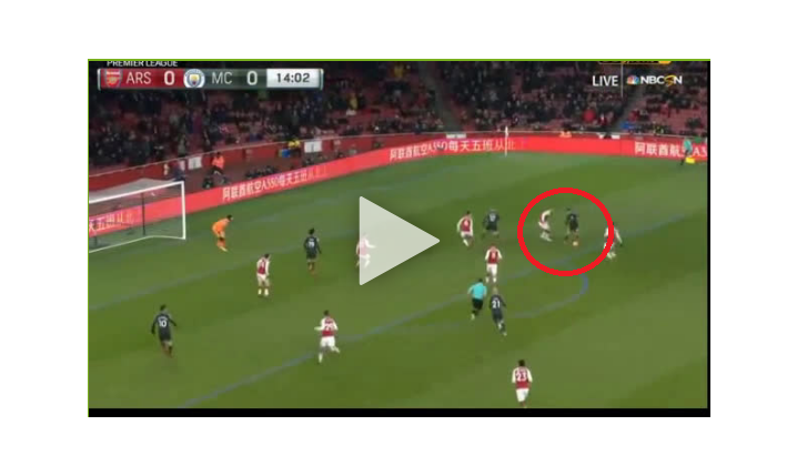 Cudowny rajd Sane i jeszcze piękniejszy gol Silvy! Man City prowadzi z Arsenalem [VIDEO]