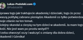 Lukas Podolski MOCNO o zarządzie Górnika Zabrze!