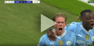 De Bruyne ŁADUJE GOLA na 1-1 z Realem Madryt! [VIDEO]