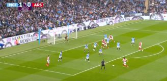 TAK STRZELA Calafiori na 1-1 z Man City! [VIDEO]