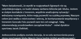 OŚWIADCZENIE Legii Warszawa ws. Gonçalo Feio!