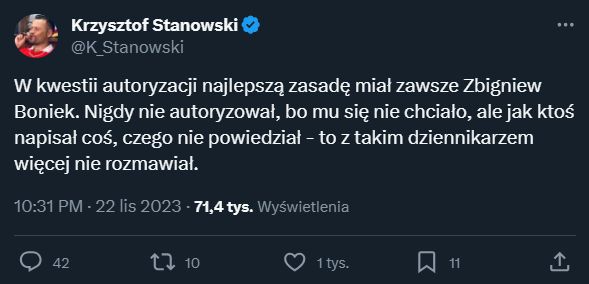 Taką taktykę miał Zbigniew Boniek na ''autoryzowanie'' wywiadów... :D