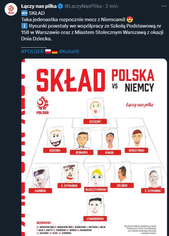 JUŻ JEST! SKŁAD REPREZENTACJI POLSKI NA MECZ Z NIEMCAMI!