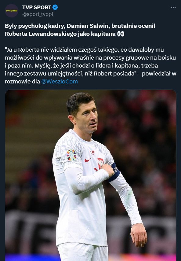 Tak były psycholog kadry ocenił Lewandowskiego...