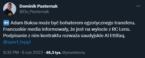 ZASKAKUJĄCY KIERUNEK TRANSFEROWY ADAMA BUKSY!