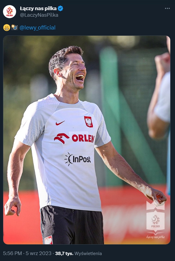 Robert Lewandowski na treningu reprezentacji... :D