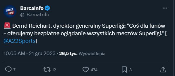 Dyrektor Superligi ma dobre wieści dla wszystkich kibiców!