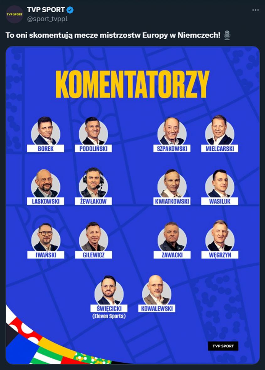 Komentatorzy TVP Sport na Euro 2024!