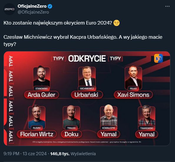 Oni mogą zostać ''ODKRYCIEM EURO'' według ekspertów na Kanale Zero! :D