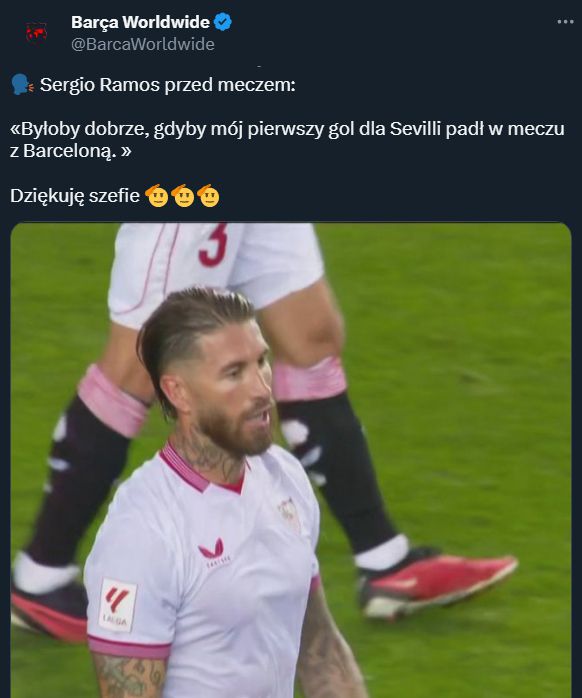 SŁOWA Sergio Ramosa przed meczem z Barceloną... xD