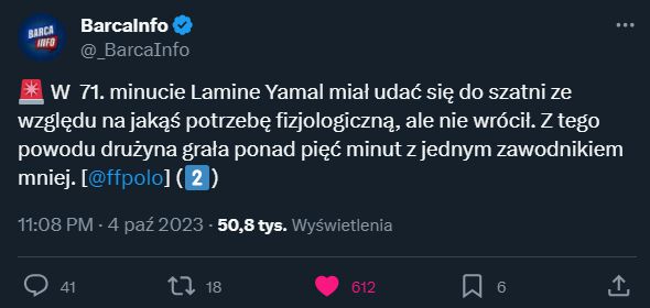 HIT! DLATEGO Barca grała ponad 5 minut bez Yamala...