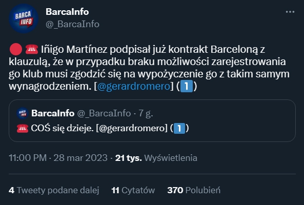 DZIEJE SIĘ! BARCELONA ŚCIĄGA NOWEGO ZAWODNIKA!