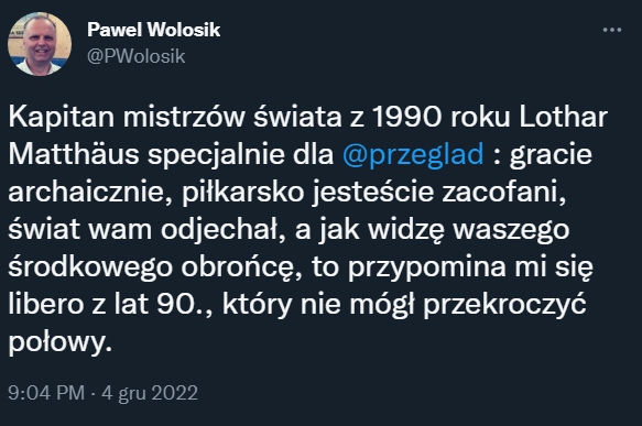 Lothar Matthäus BRUTALNIE o grze polskiej reprezentacji...