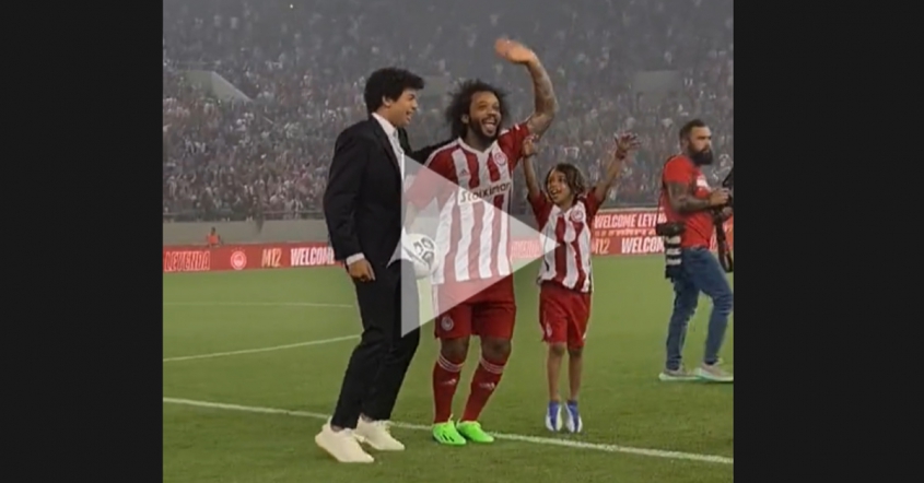 Tak został POWITANY Marcelo w Olympiakosie! [VIDEO]