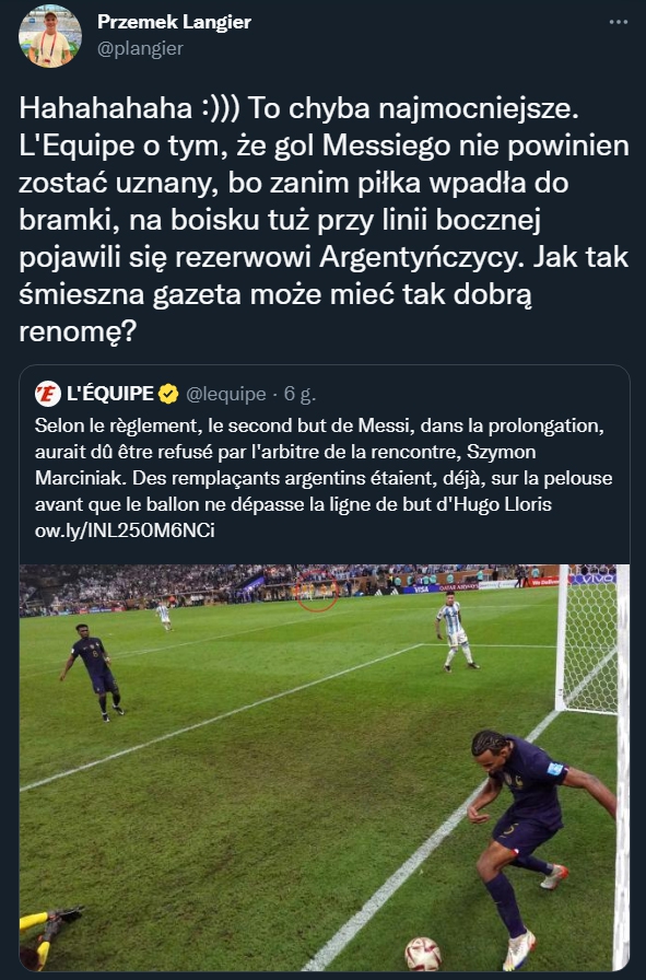 HIT! DLATEGO według L'Equipe gol Messiego NIE POWINIEN zostać uznany!