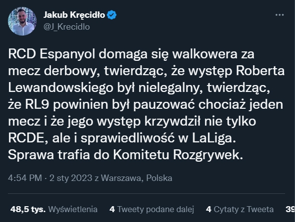 HIT! Espanyol domaga się WALKOWERA za mecz z Barcą!