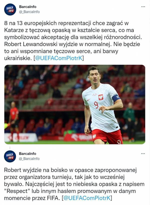 Lewandowski zadecydował w jakiej opasce wyjdzie na MŚ w Katarze!