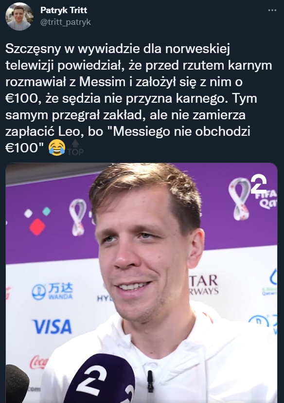 Szczęsny zdradza, że ZAŁOŻYŁ SIĘ z Leo Messim!