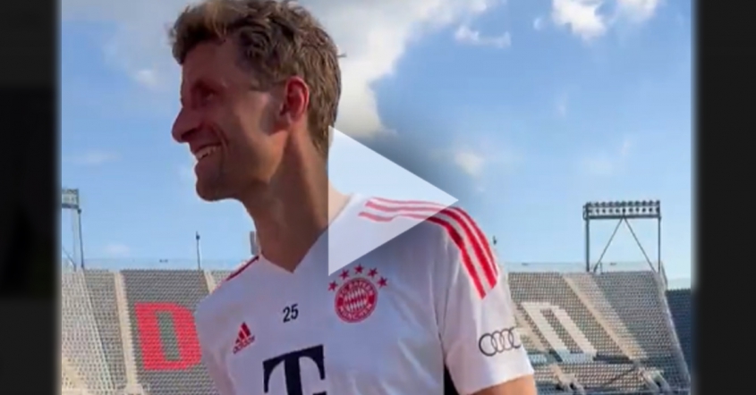 REAKCJA Mullera na pytanie, czy przejdzie do Arsenalu! :D [VIDEO]