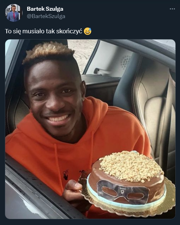 Victor Osimhen i jego specjalny tort... :D