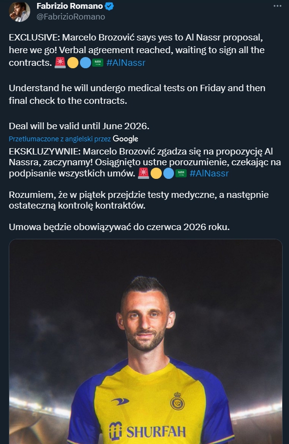 HERE WE GO! BROZOVIĆ POWIEDZIAŁ ''TAK'' NOWEMU KLUBOWI!